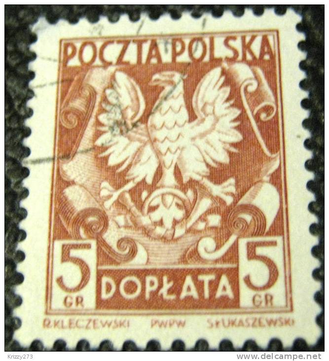 Poland 1951 Postage Due 5g - Used - Impuestos