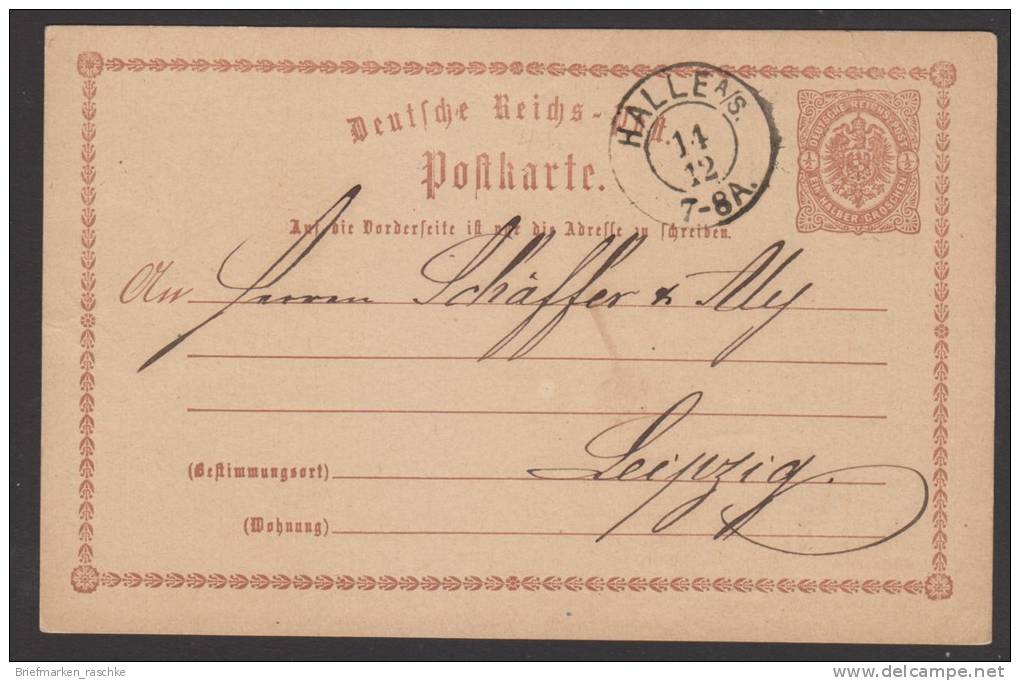 D.R.P1,mit Nachverw.Preußen-o,Halle A/s (3026) - Lettres & Documents