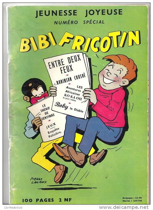 &#8206;&#8206;Bibi Fricotin. Numéro Spécial Octobre 1961 Collection Jeunesse Joyeuse Par LACROIX Pierre, SERNA  Et PASCA - Bibi Fricotin