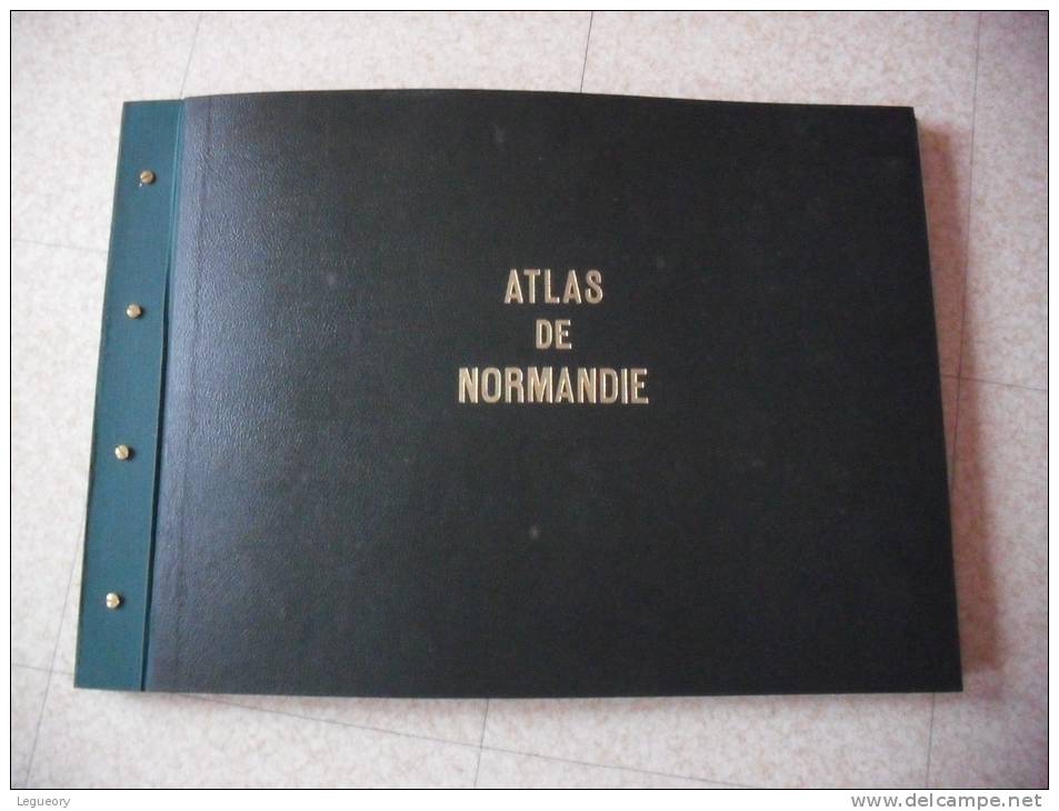 Grand  Atlas De Normandie  64 Cm Sur 46 Cm - Normandie