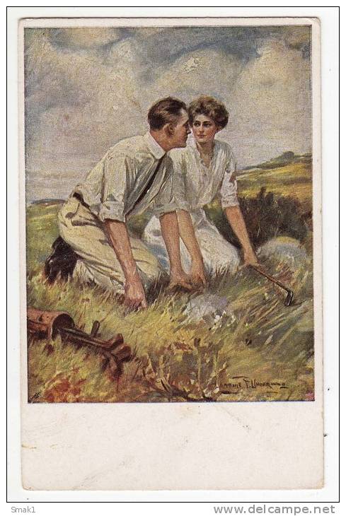 SPORTS GOLF M. MUNK "LOST?" Nr. 860 OLD POSTCARD - Golf