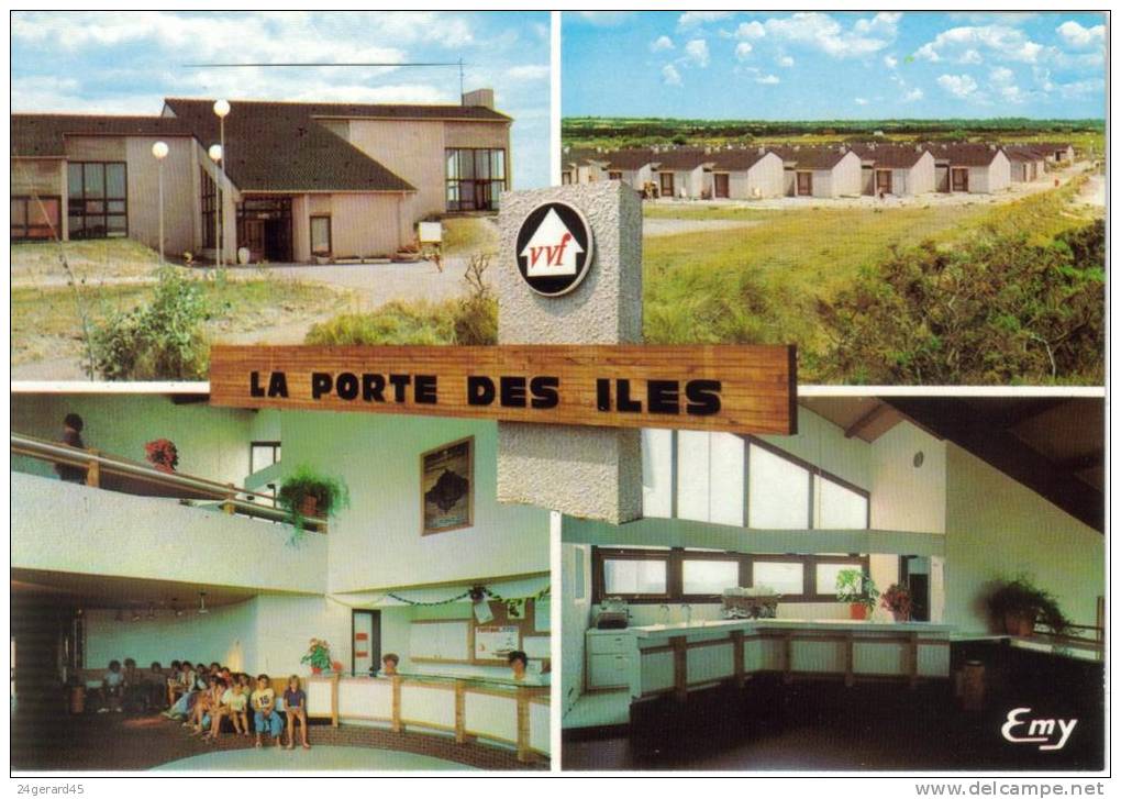 CPM PORTBAIL (Manche) - Village Vacances "La Porte Des Iles" 4 Vues - Autres & Non Classés