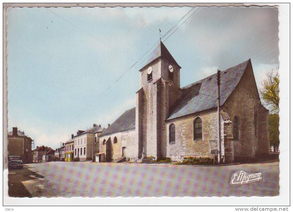 89.045/ EGRISELLES LE BOCAGE - Place De L'église St Martin Cpsm - Egriselles Le Bocage