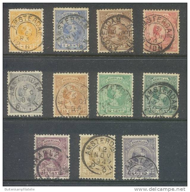 Emissie 1891: Compleet Gebruikt Met Leuke Stempels - Used Stamps