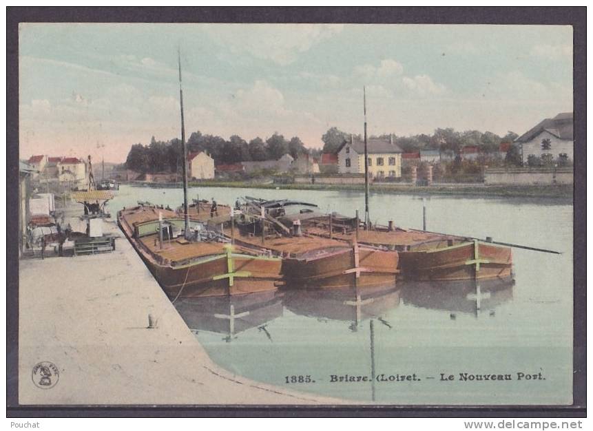 45) Briare (Liret)  Le Nouveau Port  - (péniches) - Briare