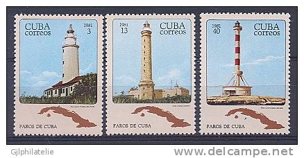 CUBA 2294/96 Phares - Unused Stamps