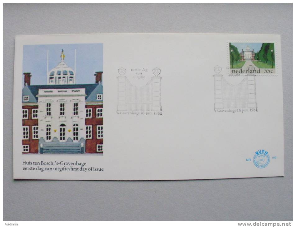 Niederlande 1185 FDC, Schloß „Huis Ten Bosch“ - FDC