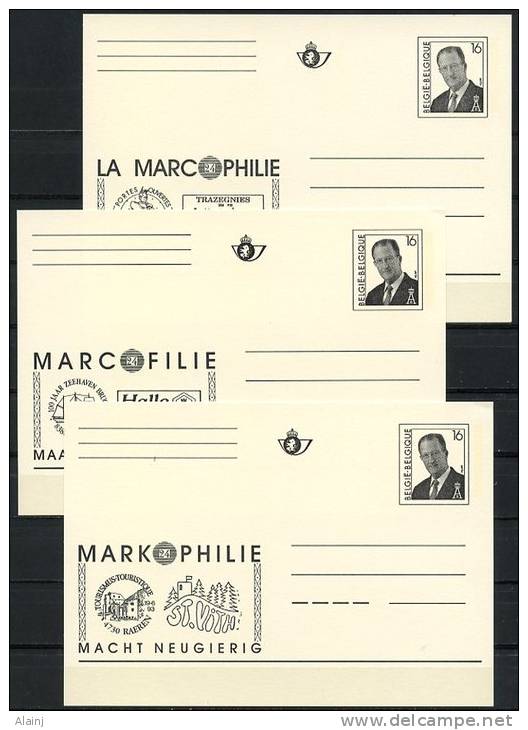 BE   Carte 16 Fr  --  Albert II  --  Entiers Postaux  --  Postwaardestukken   ---   Les 3 Langues - Illustrated Postcards (1971-2014) [BK]