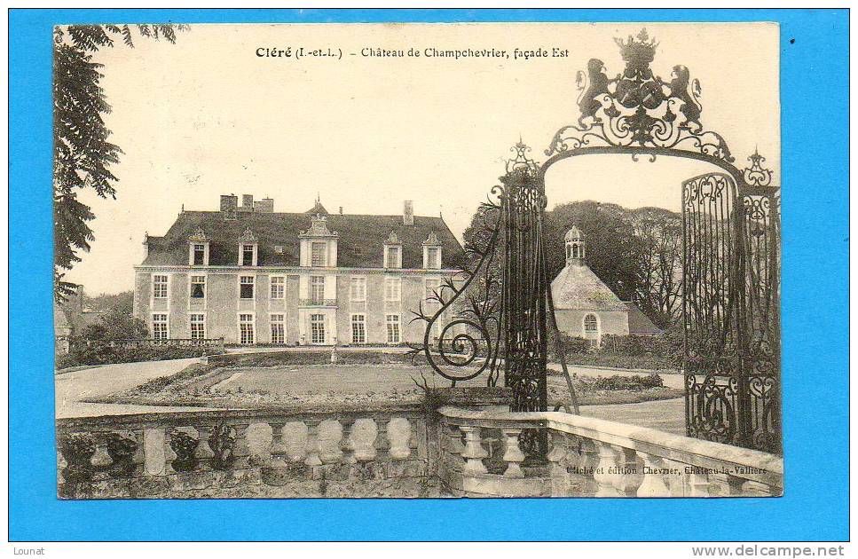 37 Cléré : Château De Champchevrier - Cléré-les-Pins