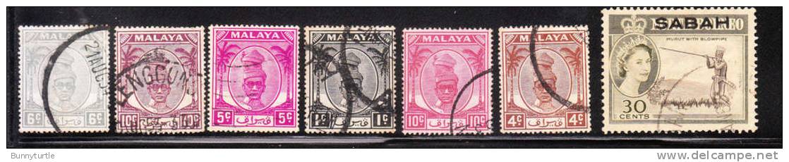 Malaya Perak 1950-55 Sultan Yussuf Izuddin Shah Used - Perak