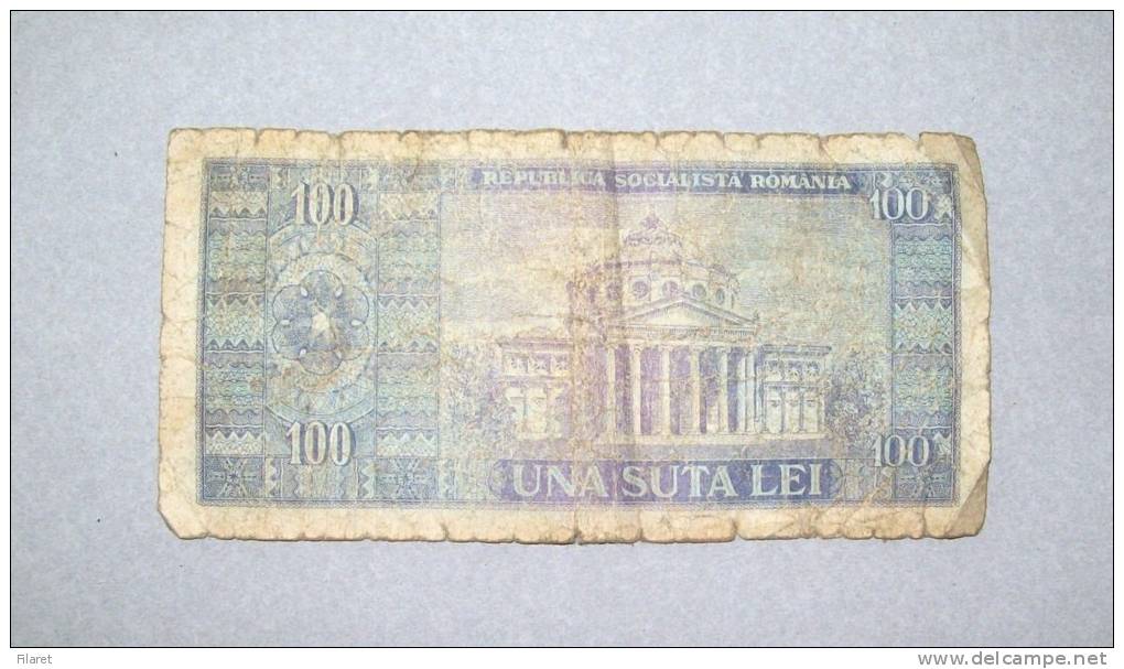 ROMANIA-100 LEI,COMUNIST PERIOD - Roumanie