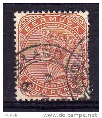 Bermuda - 1865 - Queen Victoria 4d Definitive - Used - Bermudes