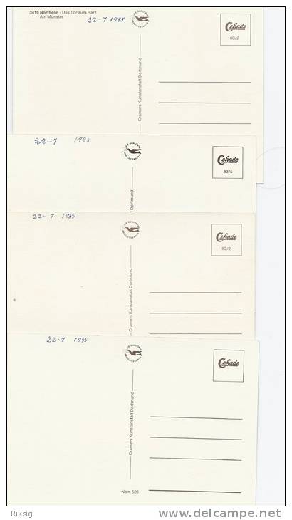 Germany Northeim 4 Cards  # 78 # - Northeim