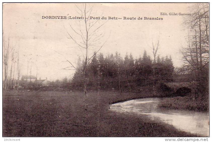 C 7941 - DORDIVES - 45 - Pont Du Betz - Route De Bransles - Belle CPA - Rare - - Dordives