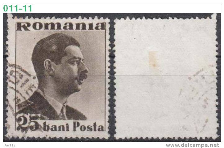 ROMANIA, 1935, King Carol II; Sc. /Mi. 446/ 489 - Gebraucht