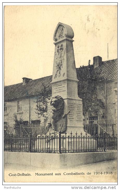 GOE (4834) Monument Aux Combattants De 1914-1918 - Limburg