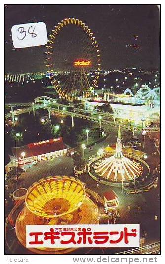 TELECARTE JAPON *  Carousel (38) Carrousel Karussel * PHONECARD Japan * - Spiele