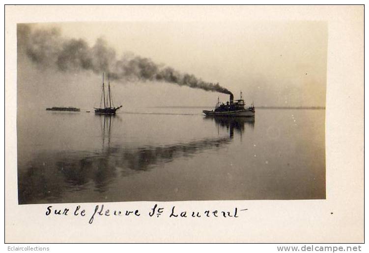 Canada  Québec   Navigation Sur Le Fleuve St Laurent  (carte Photo) - Autres & Non Classés