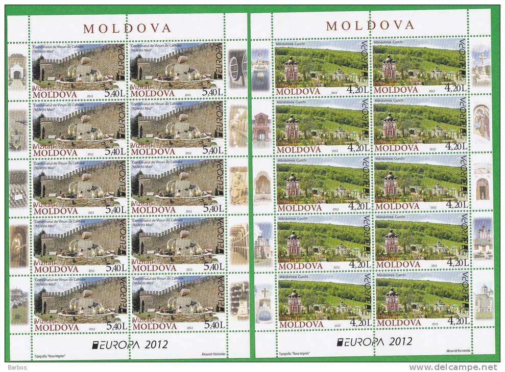 Moldova. Moldavie. Moldawien. Moldau.  2012.  Europa CEPT, 2012.  MNH. - 2012