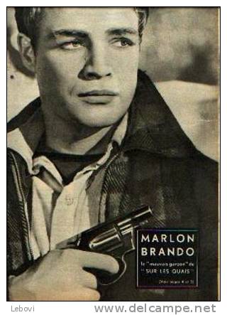 (CINEMA ) "MARLON BRANDO - Le Mauvais Garçon De "Sur Les Quais" (voir Description) - Zeitschriften