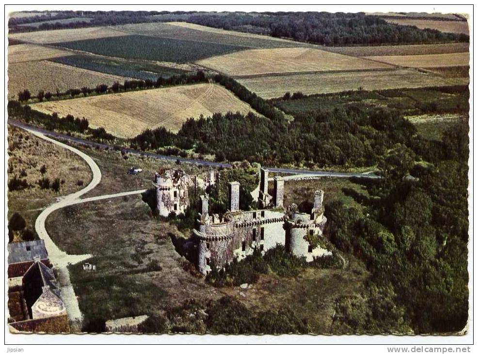 Cpsm  Du 29 En  Cleder  Les Ruines De Kergounadeac'h  Vue Aérienne      BHU20 - Cléder