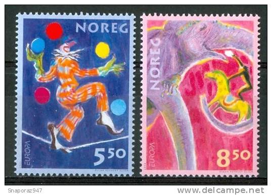 2002 Norvegia Europa Circo Set MNH** Spa190 - Cirque