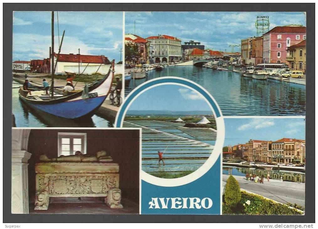 PORTUGAL - AVEIRO - 5 VISTAS DIFERENTES - CÓMER N.º 1622 - 2 SCANS - Aveiro