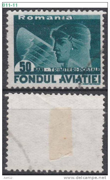 ROMANIA, 1937, Aviator,  Sc./ Mi.: RA22 / 20 - Usado