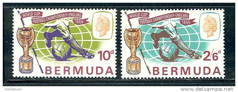 Bermuda       "Worl Cup Soccer"     Set      SC# 205-06    MNH - Bermuda