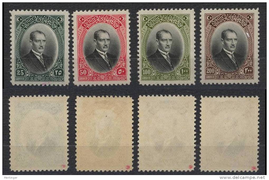 Türkei Turkey Mi# 853-56 ** M€ 1400,- Atatürk 1926 - Neufs