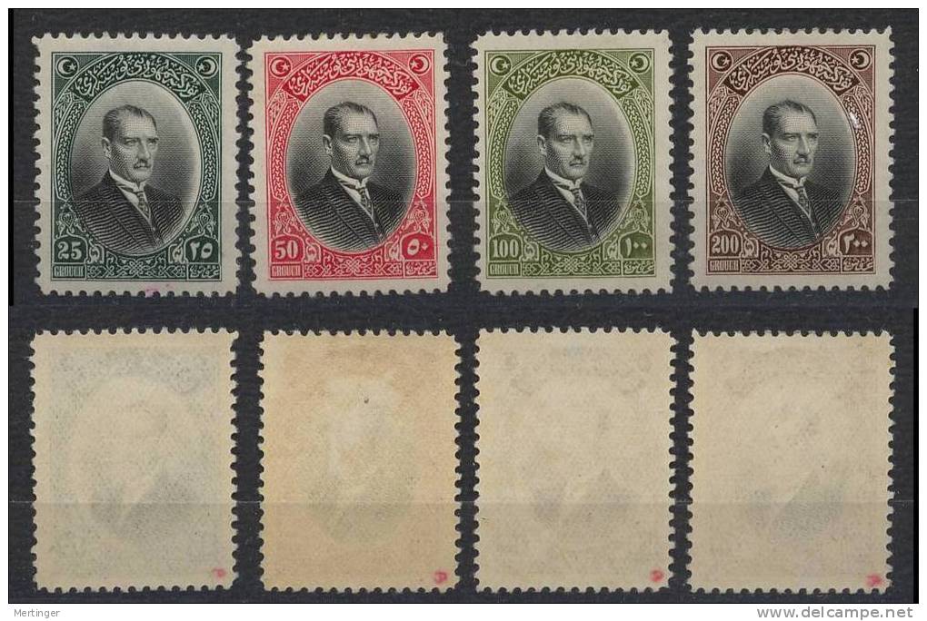 Türkei Turkey Mi# 853-56 ** M€ 1400,- Atatürk 1926 - Ungebraucht