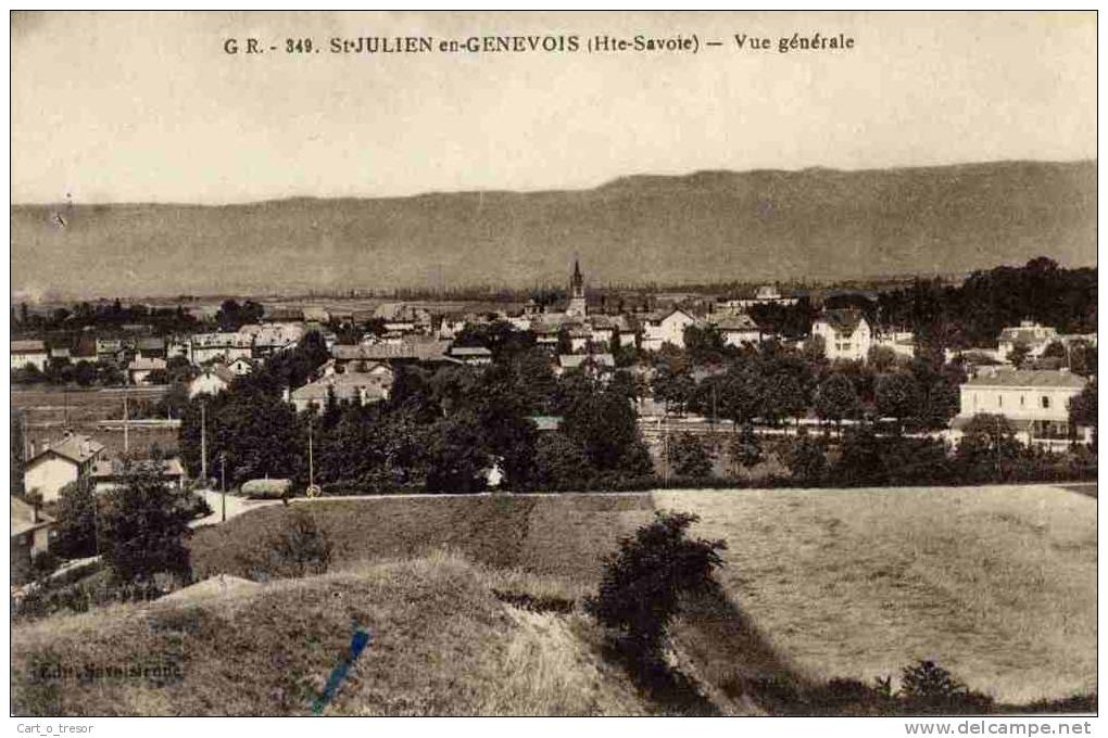 CPA 74 SAINT JULIEN EN GENEVOIS VUE GENERALE - Saint-Julien-en-Genevois