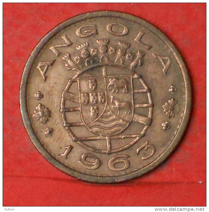 ANGOLA  1  ESCUDOS  1963   KM# 76  -    (1133) - Angola