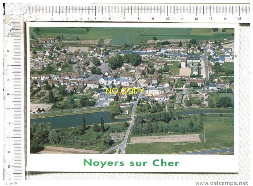 NOYERS Sur CHER  -  Vue Aérienne Du Bourg - Noyers Sur Cher
