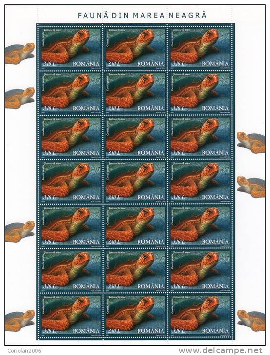 Romania 2007 / Black See Fauna / Set 4 MS - Unused Stamps