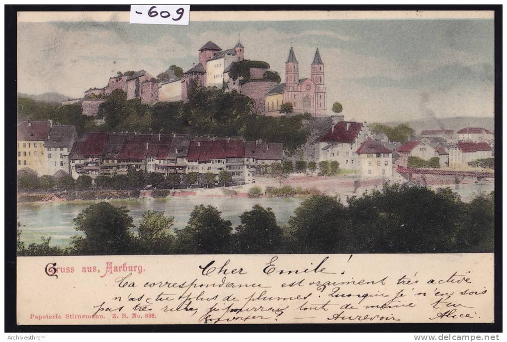 Gruss Aus Aarburg - Färbung - Um. 1901 (-609) - Aarburg