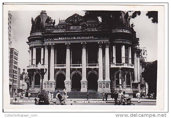 Brazil Rio De Janeiro Teatro Municipal Cartao Postal Photo Original Postcard Cpa Ak (W_831) - Rio De Janeiro