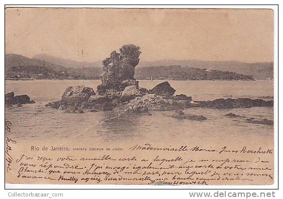 Brazil Rio De Janeiro Icarahy Cabeca De Jndia Cartao Postal Original Postcard Cpa Ak (W_811) - Rio De Janeiro