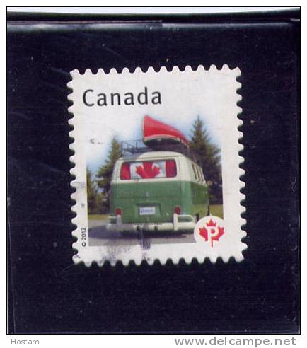 CANADA, 2012, CANADA PRIDE: BUS & CANOE, SINGLE USED - Oblitérés