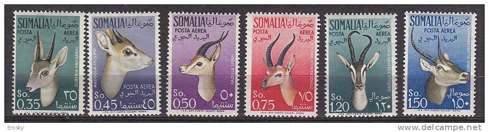 Z3949 - SOMALIE AFIS AEREA SASSONE N°26/31 ** ANIMAUX ANIMALS - Somalia (AFIS)