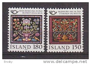 Q1283 - ISLANDE ICELAND Yv N°509/10 ** ARTISANAT - Unused Stamps