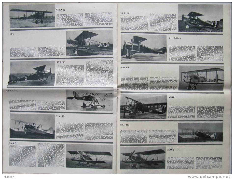 ALI  nuove - Spéciale - Quindicinale d'Aviazione 1958  - 50 Anni di Aviazione FIAT - 50 ans Avions Moteurs FIAT (2848)