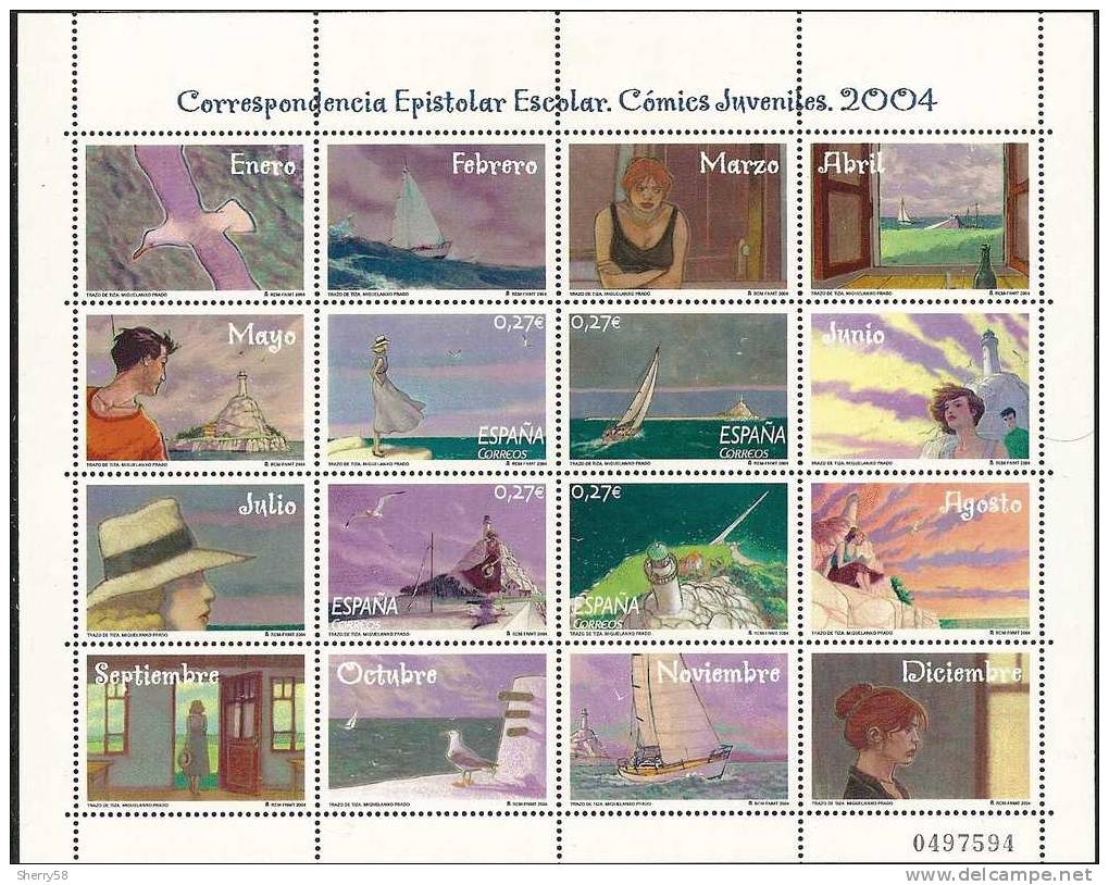 2004-ED. 4065 Y 4068 HB -MP81-COMICS JUVENILES - NUEVO - Blocs & Feuillets