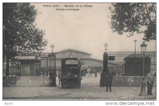 PARIS (marche De La Vilette Entree Principale ) - Arrondissement: 19