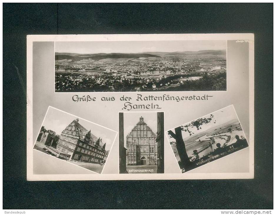 Allemagne - Gruss Aus Der Rattenfängerstadt Hameln ( Hamelin Cachet  Joueur De Flute Attrapeur De Rats Cachet Mause - Hameln (Pyrmont)