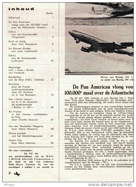 Lucht En Ruimtevaart  N° 8/08/1962 - Air Et Espace - Publicités: BOEING, FAIREY (SONACA), SUD AVIATION, SABCA, Etc (2852 - Autres & Non Classés