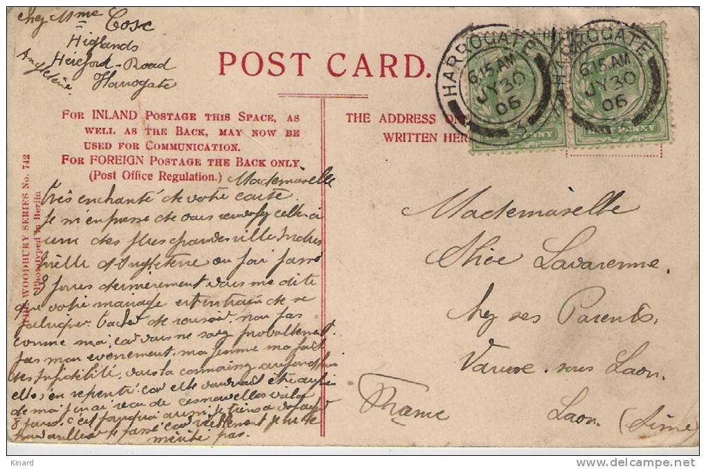 CPA . LEEDS ..PARK ROW ...Circulated In 1906.. Livened Up ...  Scan ... - Leeds