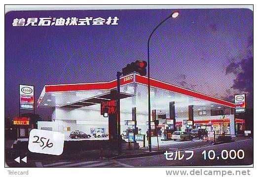 Télécarte Japon *  Publicité Pétrole Essence ESSO (256) Phonecard Japan * Telefonkarte *  PETROL STATION * - Petrole