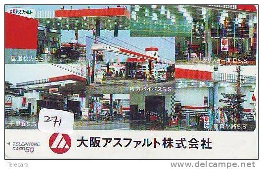 Télécarte Japon * Publicité Pétrole Essence ESSO (271) Phonecard Japan * Telefonkarte * PETROL STATION * - Petróleo