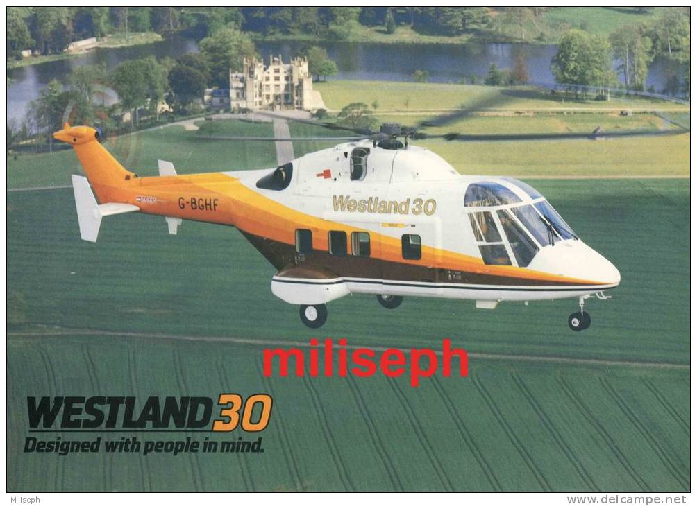 WESTLAND 30 - Photo Et Fiche Technique  Hélicoptère  -   +/- 1980          (2856) - Aviation